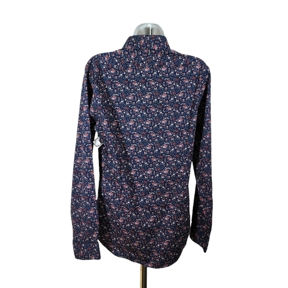 EXPRESS BUTTON FRONT FLORAL SHIRT - Picture 2 of 5